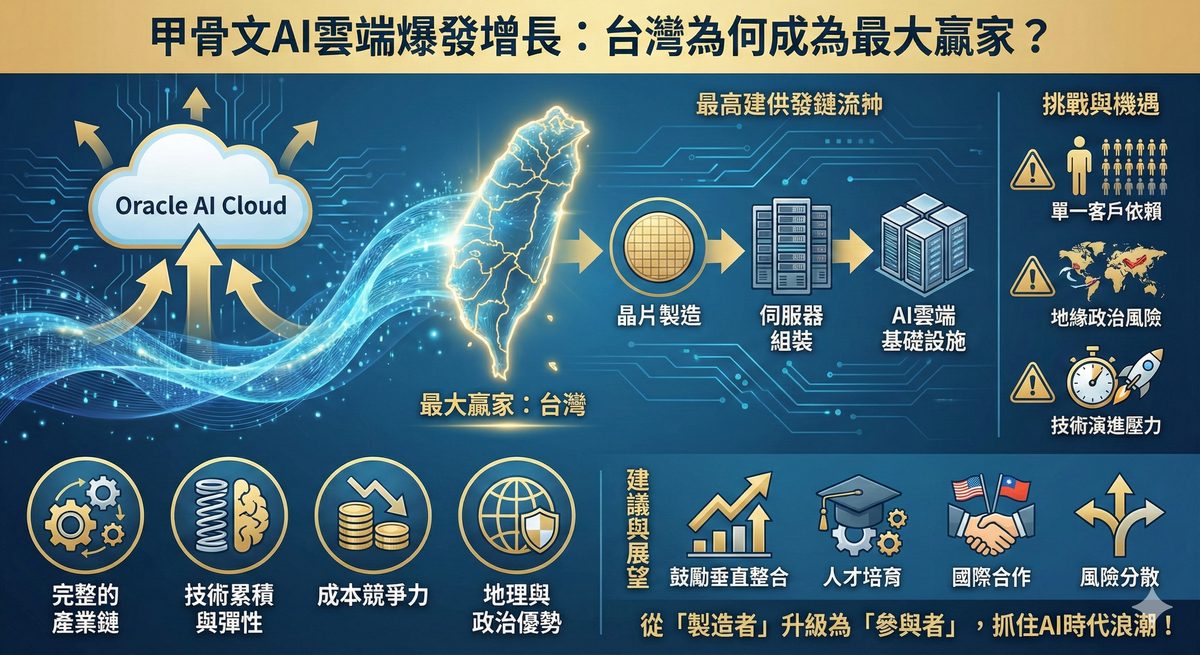 台灣供應鏈搭上AI雲端列車:甲骨文商機引爆的啟示